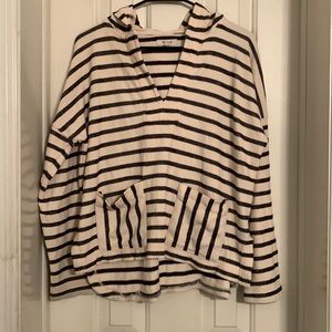 Madewell Striped Context Hoodie